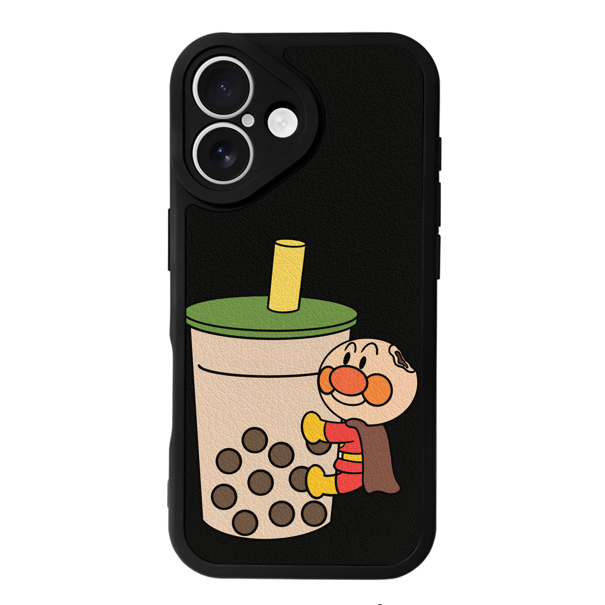 （画像用） アンパンマン Anpanman 【iPhone 16シリーズ対応】シリコンスマホケース（レザー調） 材質：シリコン